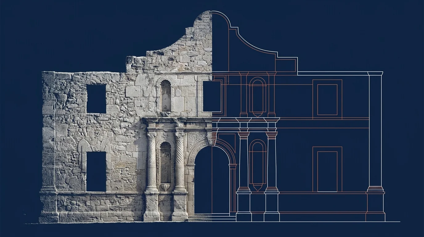 Reconstrucción de fachada patrimonial de nube de puntos a plano de alzado